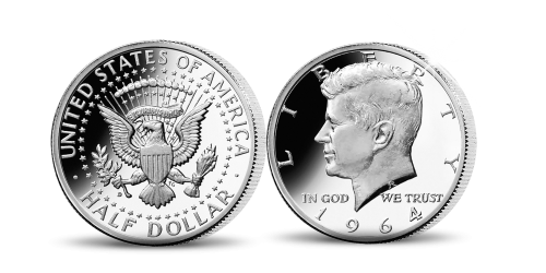 JFK Coin Obverse and Reverse